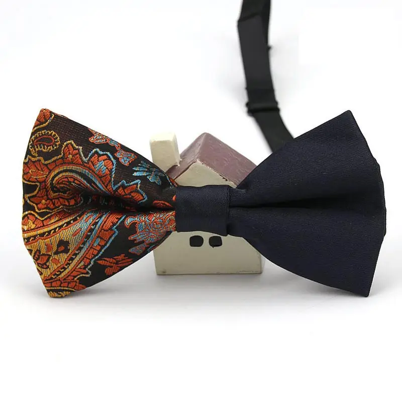 Роскошный мужской полиэстер шелк Цветочный однотонный пэчворк смокинг галстуки-бабочки мужские галстуки для свадебной вечеринки банты классический регулируемый галстук-бабочка