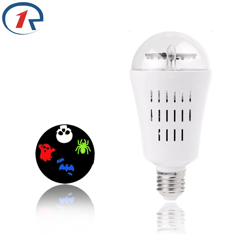zjright red green blue white rotation light bulb halloween patternxmas snowflakeslove etc - Halloween Light Bulbs zjright red green blue white rotation light bulb halloween patternxmas snowflakeslove etc - Halloween Light Bulbs
