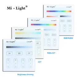 Новинка 2017 года milight touch Панель настенный контроллер 2.4 г Беспроводной LED Панель пульта дистанционного управления для прокладки водить