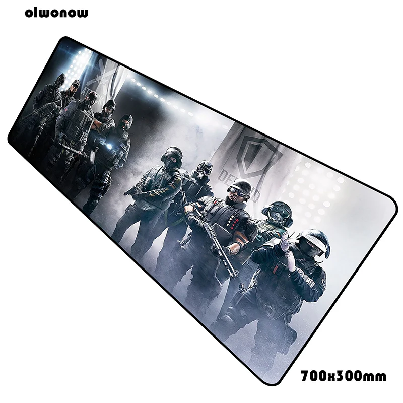 Size 700x300x3mm Rainbow six siege коврик для мыши 700x300x3 мм, высокое качество, компьютерный коврик для мыши, геймпад, дешевый игровой коврик для мыши, Настольный коврик, Офисная мышь - Цвет: Size 700x300x3mm