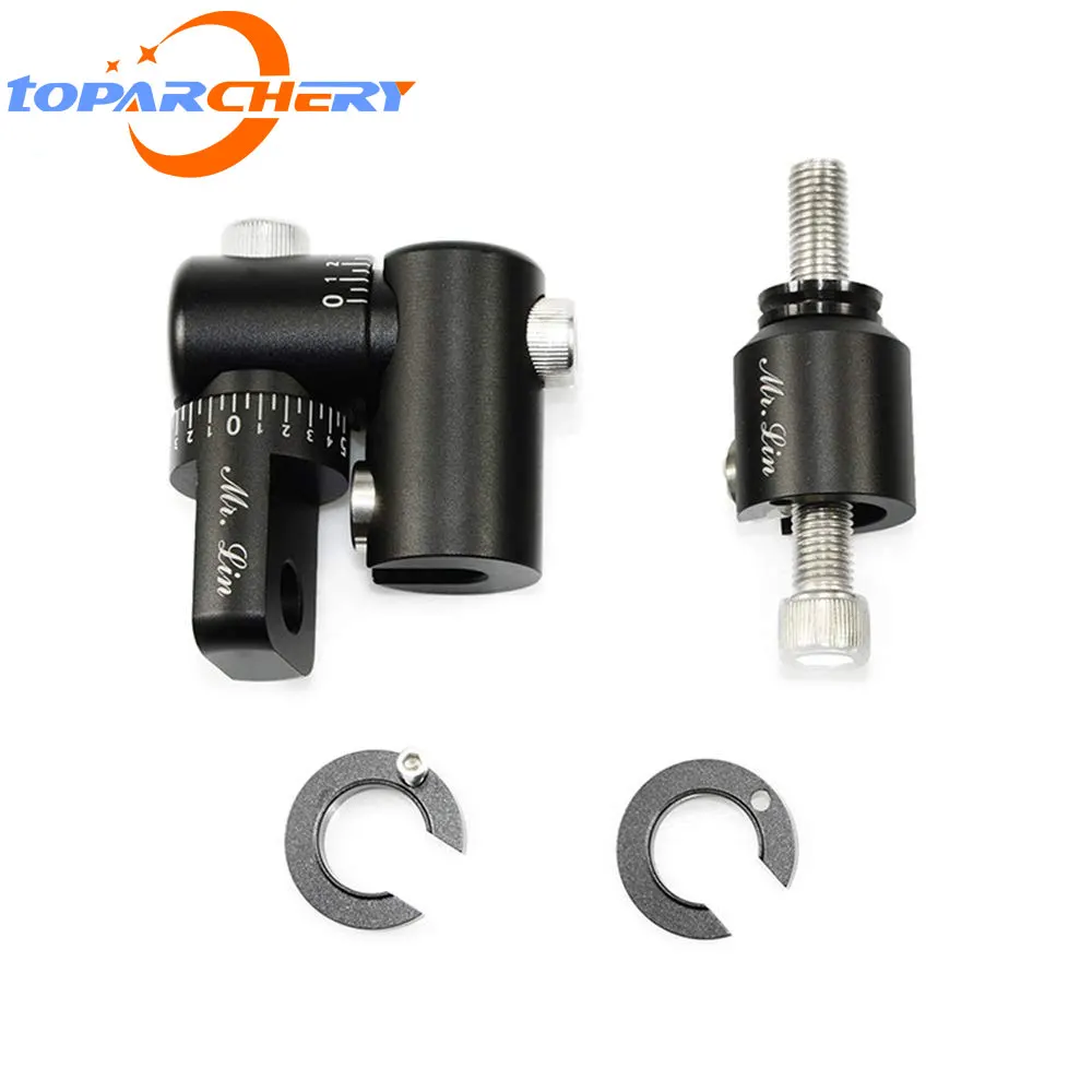

1 pcs Precision Archery Balance Adjustable Off-Set Mount Archery Single Side V-Bar Connector for Compound Bow Hunting