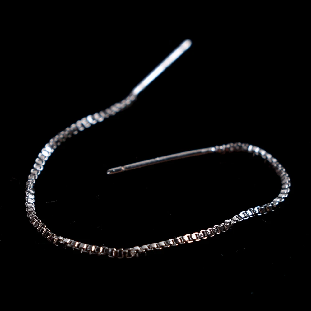 1 пара Серебряная линия устройство вдевания нитки висячие серьги с кисточками проволочные стержни Rolo серьги-цепочки длинные висячие серьги для женщин ювелирные изделия