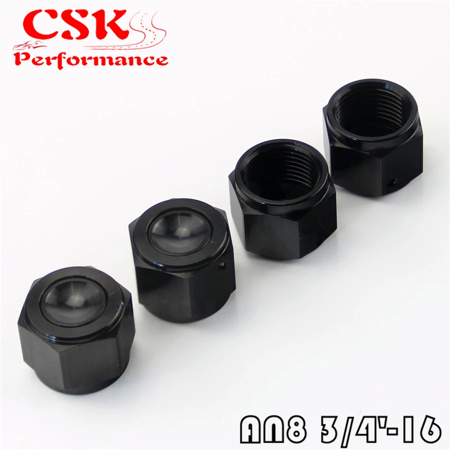 4Pcs 8 AN AN8 Anodized Aluminum Adapter Female Flare Cap /Plug/ Nut