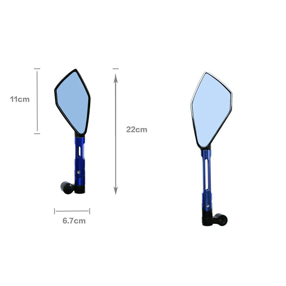 2 шт Универсальный Motocicleta Espelho retroкозырек de Moto CNC Espelhos Laterais Para YAMAHA ys 150 tmax 530 tdm 850 fz6n mt10 c8