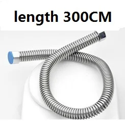 304 водонагреватель из нержавеющей стали сильфонный гофрированный шланг для горячей и холодной сантехники длина 20 см до 500 см - Цвет: Черный