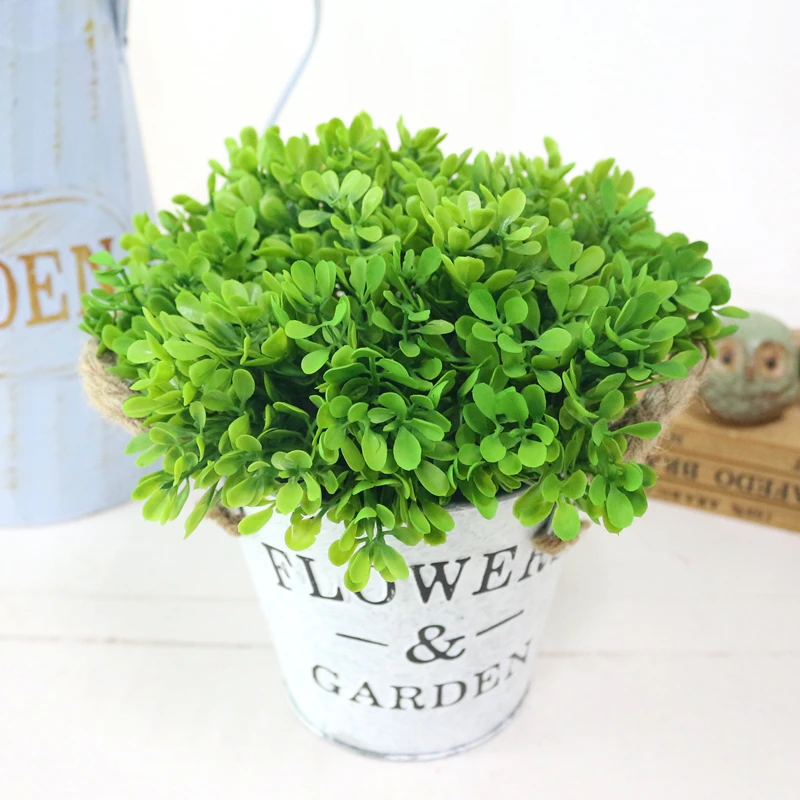 JAROWN Artificial Plants Simulation Flower Flocking Plastic Grass Wedding Home Garden Decor Landscape Wall Handmade DIY Material (7)
