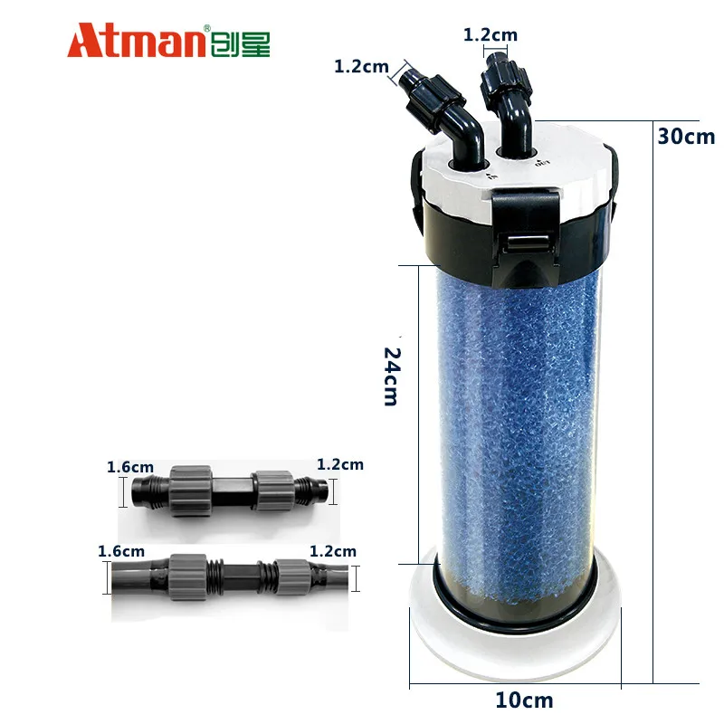 Предфильтр внешний фильтр для аквариума аксессуар резервуар для тропических рыб 13 мм 17 мм губчатый фильтр Медиа Мини nano atman - Цвет: 16MM filter
