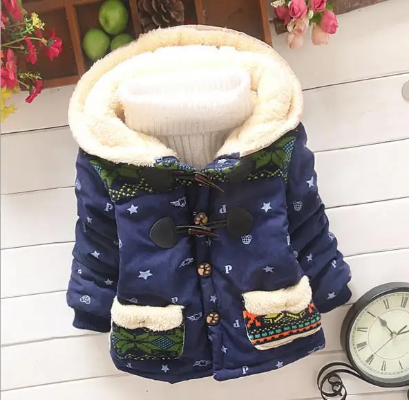 Новинка года, недорогое модное зимнее плотное милое пальто со слоником для маленьких мальчиков, зимняя одежда для маленьких мальчиков, OT018