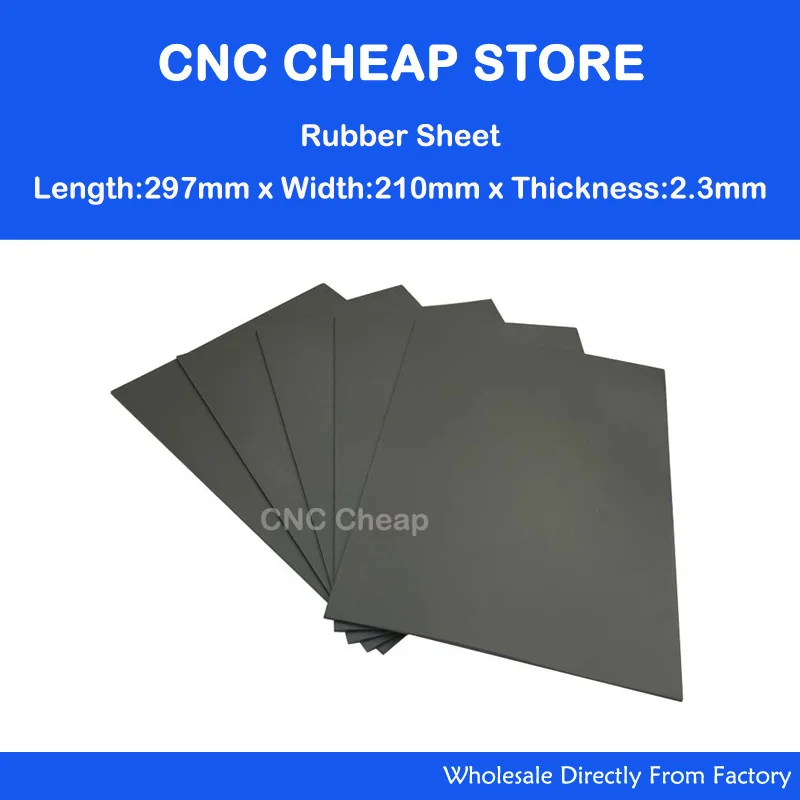 1Pc HQ Gray Laser Rubber Sheet Printing Engraver Engraving Sealer Stamp A4 2.3mm
