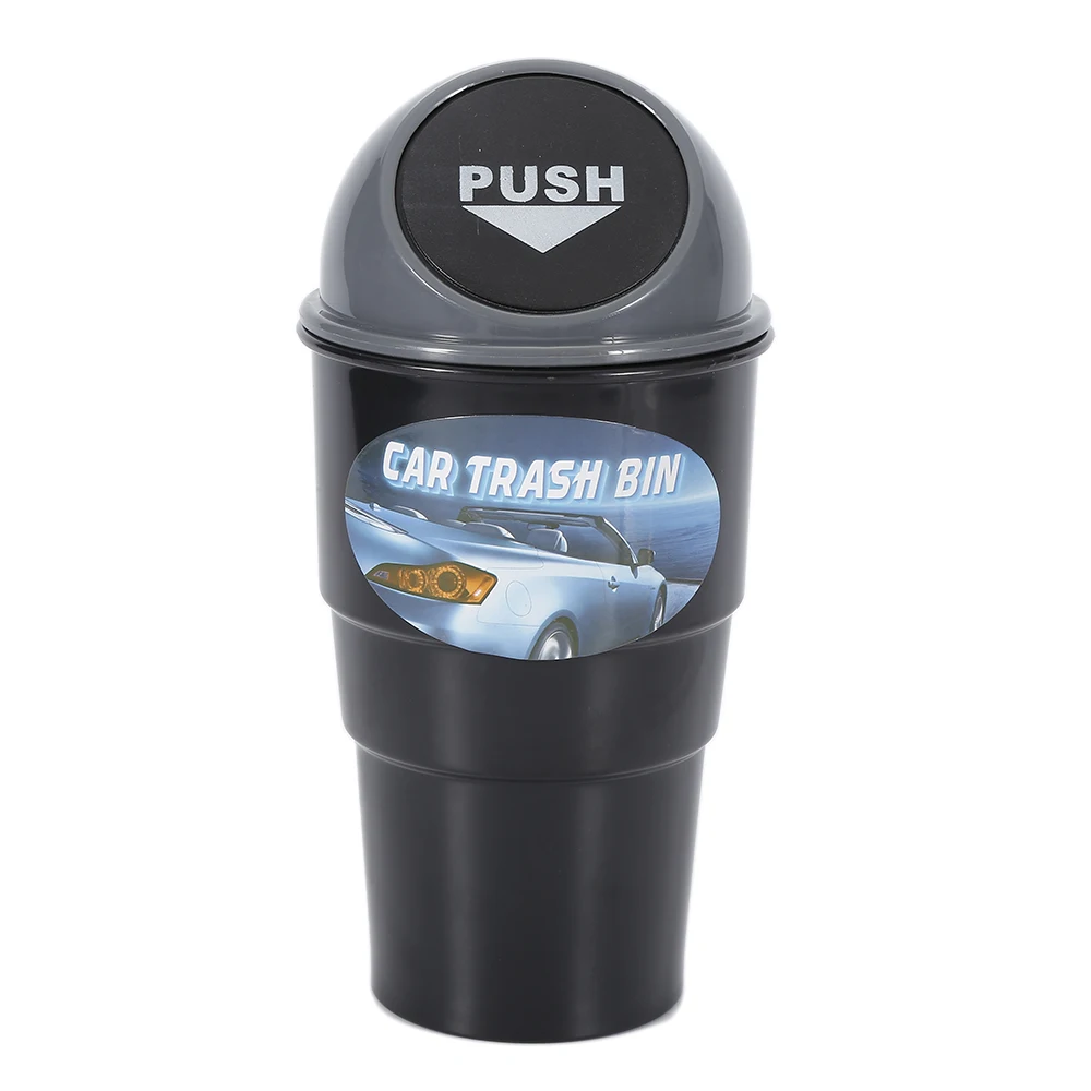 

Hot Sale household products Car Office Home Auto Waste Trash Rubbish Bin Can Garbage Dust Case Holder Gray TSLM1