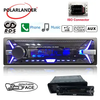 

newest 1 din FM USB TF card AUX IN music mp3 player Auto radio Car remote control detachable panel RDS+