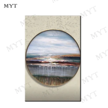 

MYT Free Shipping Green Tree Canvas Oil Painting On Canvas For Bedroom Oil Paintings Wall Art Picture Home Decor Unframed