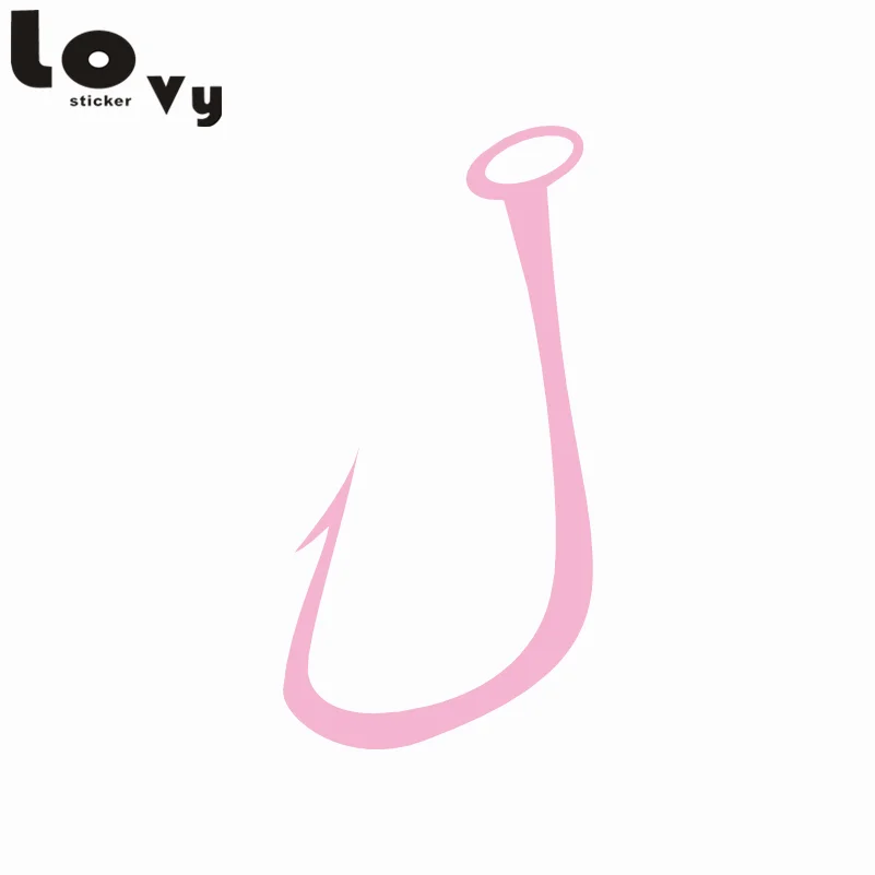 Creative Fishing Hook Wall Sticker Simple Shape Decorative Vinyl Wall Decal Home Decor Creative Fishing Hook Wall Sticker Simple Shape Decorative Vinyl Wall Decal Home Decor
