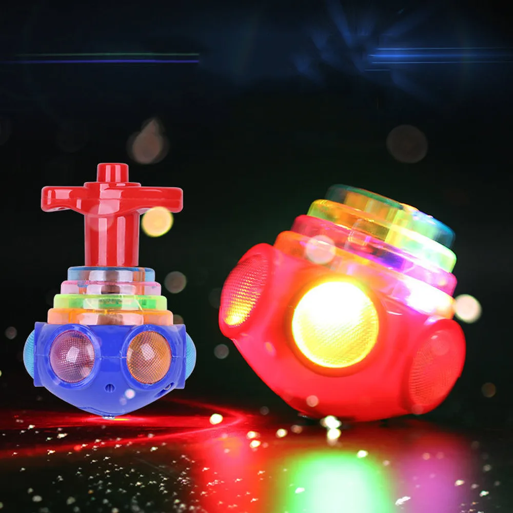 Детская Пластик забавные светодиодный свет музыки крошечная игрушка Непоседа счетчик стресса подарок Gyroscop игрушки детям игрушка подарок
