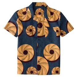 AOWOFS Летние Гавайские рубашки Для мужчин хлопок батик цветочные рубашки Для мужчин короткий рукав с цветочным принтом Костюмы Для мужчин