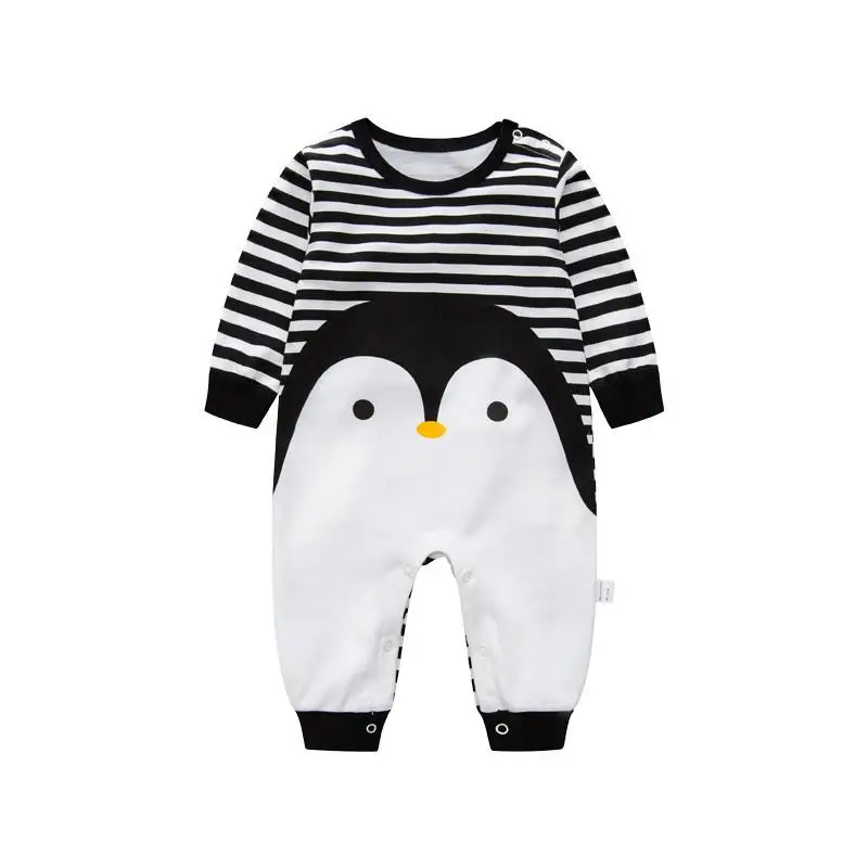 2018 Novelty Baby rompers cartoon Penguin baby boy clothes newborn baby