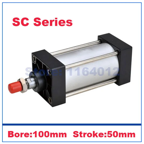 Fevas SC100x600 Series Single Rod Double Acting Pneumatic Bore 100 Strock 600 Standard air pneumatic cylinder SC100600 Specification: SC100x600-S