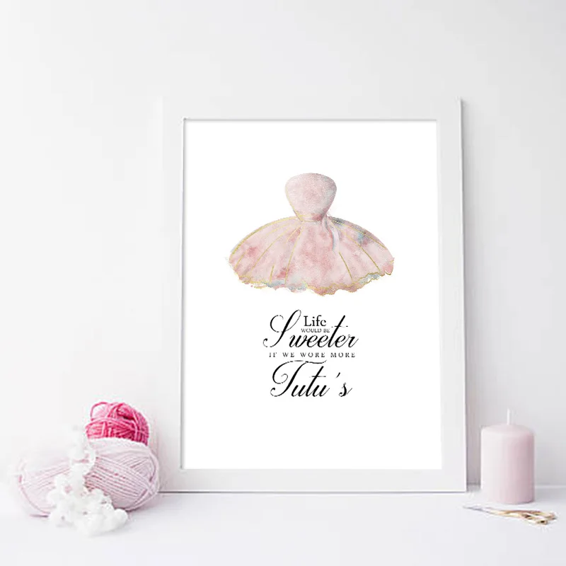 Ballet-Dancing-Wall-Art-Canvas-Poster-Nursery-Print-Motivational-Quotes-Painting-Wall-Picture-Baby-Girls-Bedroom (3)
