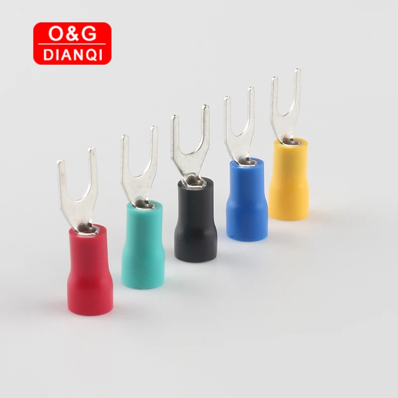 

SV2-3 200pcs/100pcs/50pcs Cold pressed terminals Cable Wire Connector Insulated Terminals for AWG 16-14 cable 1.5-2.5mm2