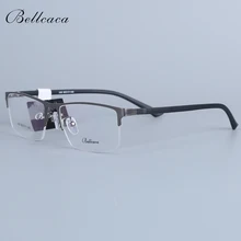Bellcaca, оправа для очков, мужские очки, компьютерная близорукость, оптические очки по рецепту, прозрачные линзы, оправа для мужских очков, 030