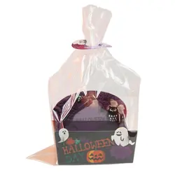50 шт Хэллоуин тематическая серия Упаковочные пакеты с бумажной коробкой праздничные пакеты для выпечки еды для фестиваля подарки сумка