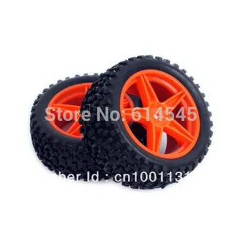 

4PCS 1/10 Off-road Front Rear Wheel Rim & Rubber Tyre,Tires 66004-66024