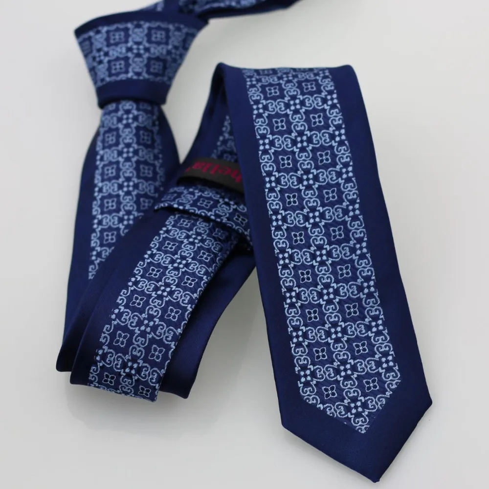 YIBEI coahella галстуки темно-синие с синими цветами/пледы шейный платок из микрофибры Тонкий обтягивающий галстук повседневный бизнес свадебное платье ручной работы