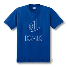 Jednoduché tričko s krátkým rukávem a nápisem #1 DAD