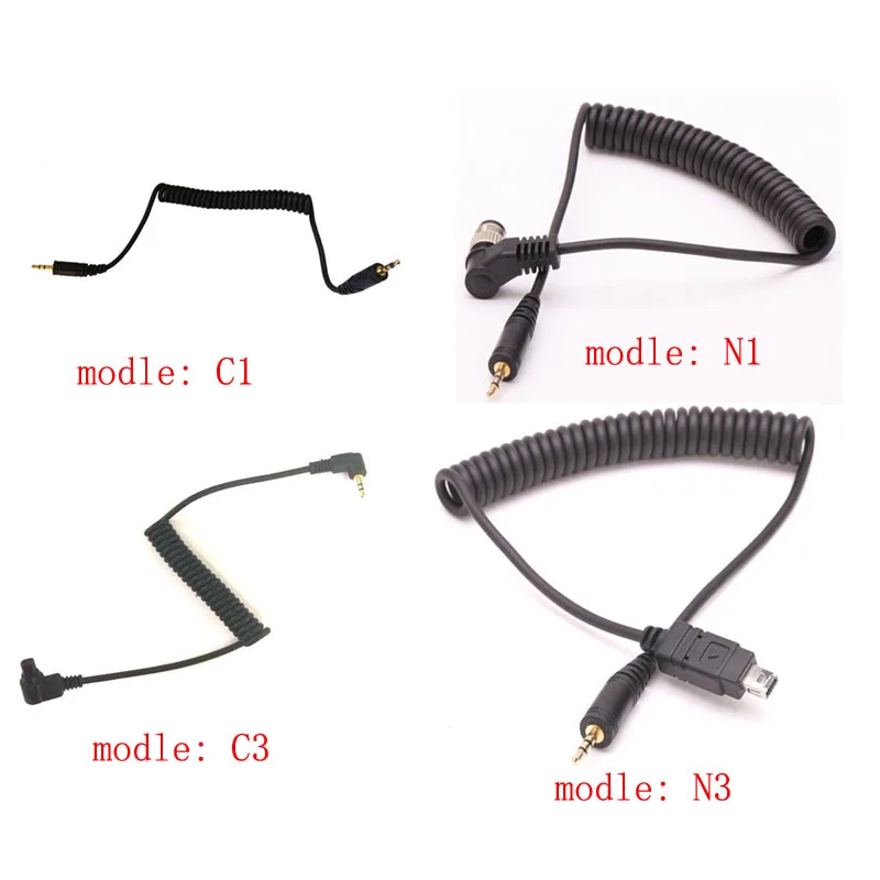 1pcs RF 603 C1/C3/N3/N1 Shutter Release Flash Trigger Cable 2.5mm Plug