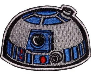 

R2D2 Face Embroidered Patch C3PO Luke Darth Vader Empire Rebel Robot Star Wars 7 VII The Force Awakens Movie TV iron on badge