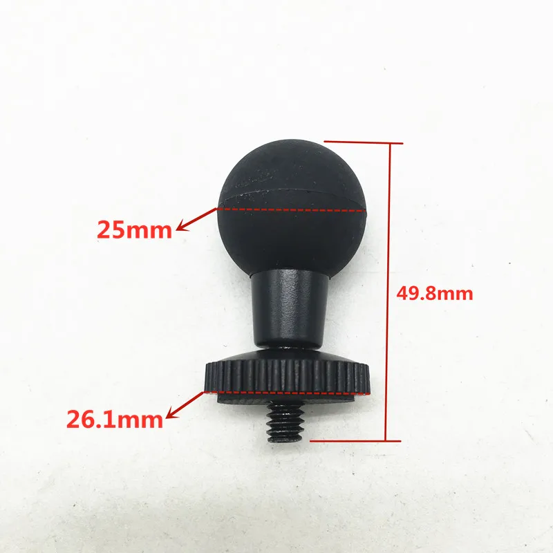 

For Gopro RAM Tripod Mount Ball Head Base 1/4 Tripod Adapter for GoPro Hero 5 4 3+ 3 2 1 Sjcam Xiaomi YI Sport Action Camera