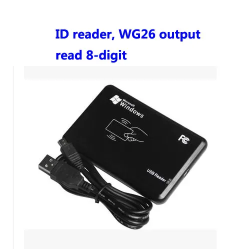 Бесплатная доставка, RFID USB EM Card Reader, USB Настольный карта диспенсер, читать 8 цифр, WG26 формат вывода, sn: 06c-em-8, мин: 5 шт