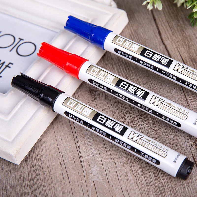 S507 whiteboard pen black water erasable non toxic color plate pen