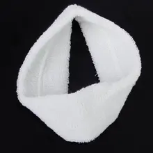 1 повязка на голову и 2 шт. эластичный браслет для спорта-белый