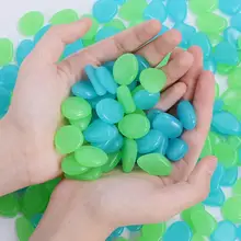 100 шт садовый Аквариум Ландшафтный Булыжный Камень искусственная светящаяся каменная рыбка танки, сады, обустройство дома