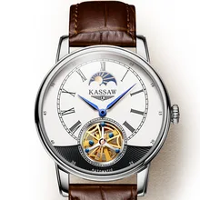 KASSAW Watch Men Tourbillon Automatic Mechanical Watch Men's Leather Fashion Business Waterproof Hollow Watch Relogio Masculino KASSAW Watch Men Tourbillon Automatic Mechanical Watch Men's Leather Fashion Business Waterproof Hollow Watch Relogio Masculino