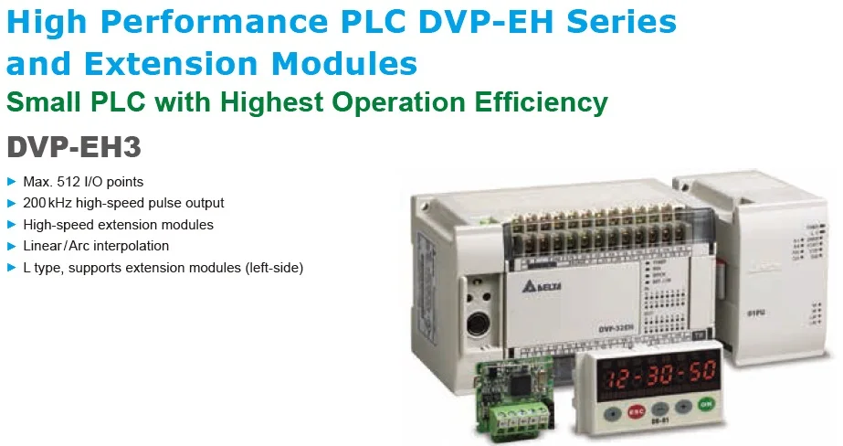 DVP08HN11T EH3 Série PLC Módulo Digital FAZER 8 Transistor novo na caixa