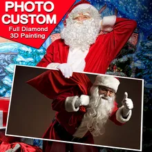 Фото на заказ! Алмазная живопись, DIY Алмазная вышивка! 5D индивидуальная вышивка крестиком, 3D, бриллиантовая мозаика домашний декор, Рождество