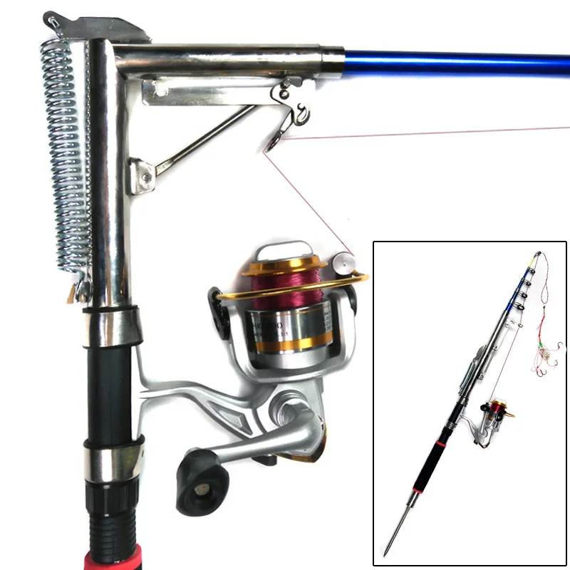 

1.8m To 2.7m Stainless Steel Automatic Fishing Rod Spinning Telescopic Automatic Spring Pole Sea River Lake Pole Fish Tool