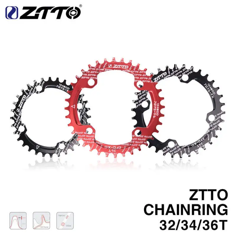 

104 BCD 32/34/36T Bike Chainring Crankset Aluminum Alloy Chainwheel for MTB 11s 10s 9s 1*11 Crankset Chainwheel Ring Bike Part