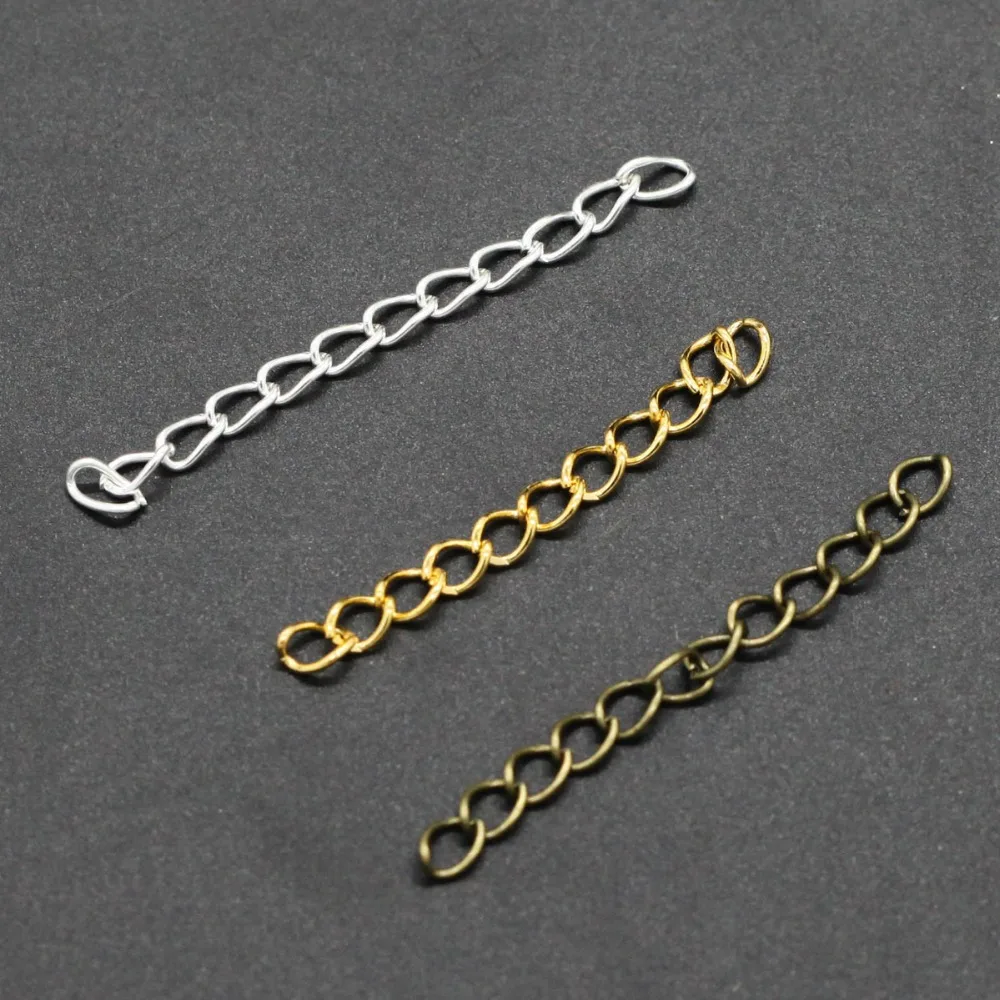 

50pcs Extend the chain Tail chain Jewelry Manufacture Necklace/Bangle/Earrings/Keychain/bags/Hair DIY Jewelry Accessories