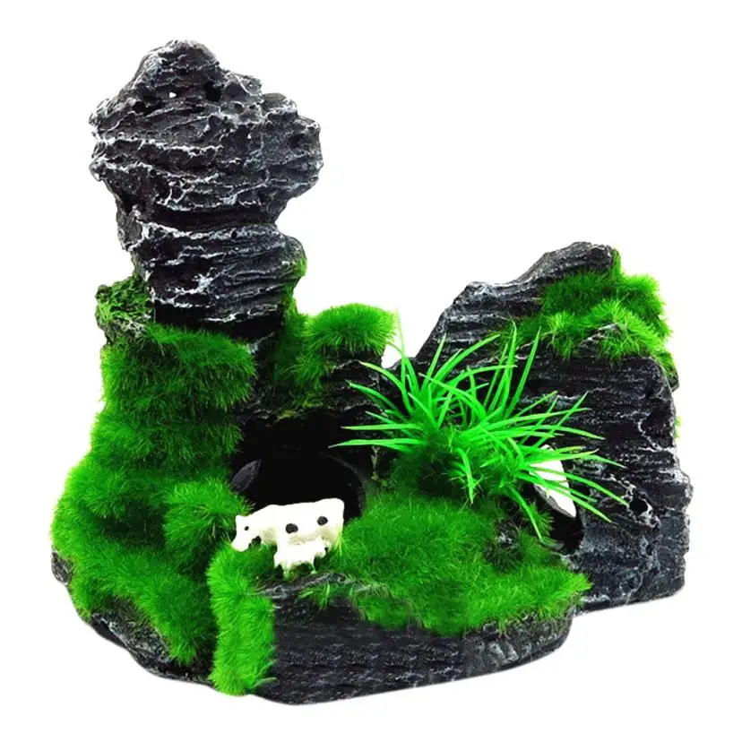 Mountain View Aquarium Rockery Hiding Cave Tree Fish Tank Ornament