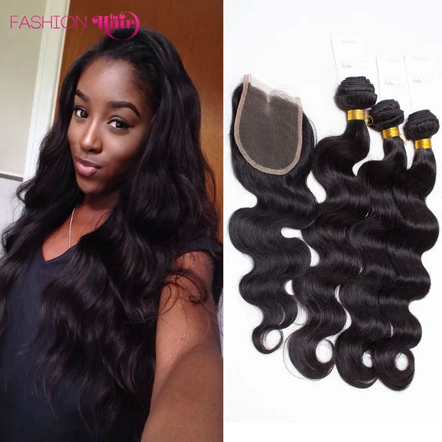Brazilian Closure Body Wave 6a Mocha Hair 4 Brazilian Closure Body Wave 6a Mocha Hair 4 Bundles Good Weave 100