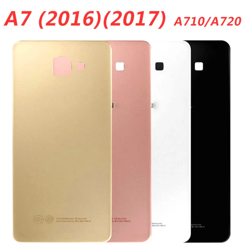 

Rear Panel Battery Glass Back Door Cover For Samsung Galaxy A7 2016 2017 A710 A710F A7100 A720 A720F Pre-adhesive stickers