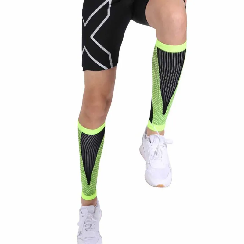 1 пара, спортивные защитные Компрессионные рукава для бега, велоспорта, голени, голени, дышащие леггинсы, спортивная защита