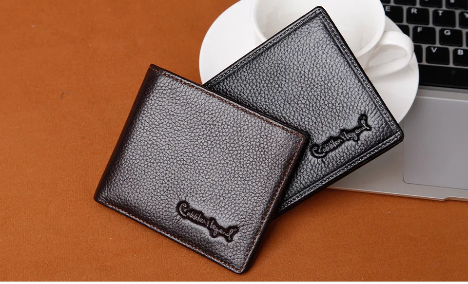 Cobbler Legend, кошелек из натуральной кожи, брендовый, для отдыха, мужской тонкий кожаный мини-кошелек, дизайнерский чехол, для кредитных карт, короткий кошелек