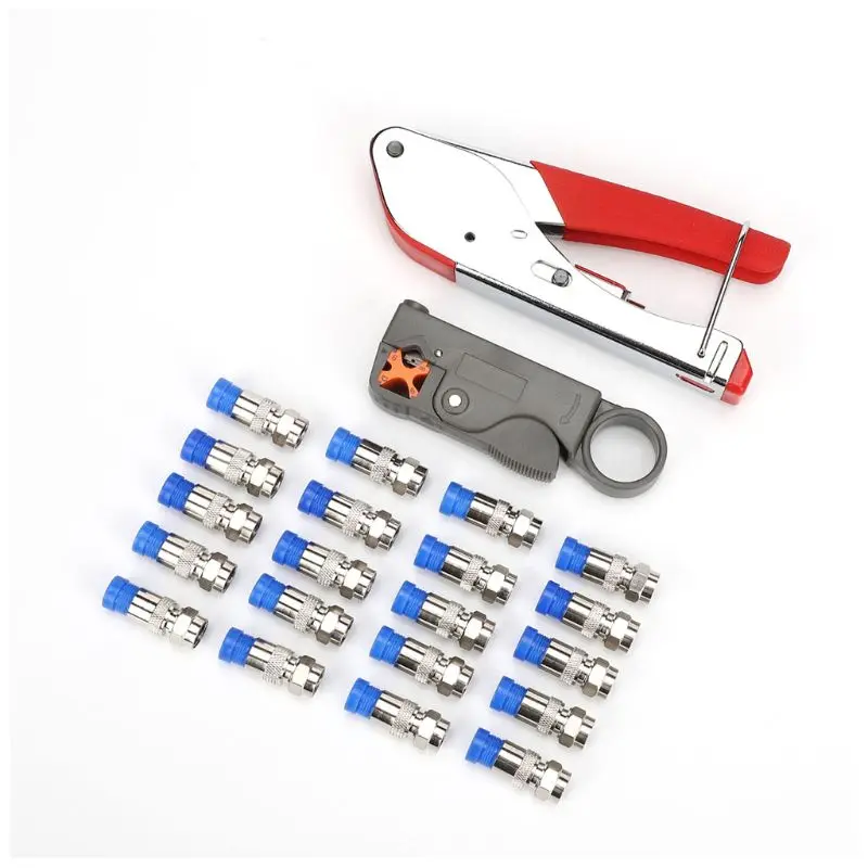 Ручной обжимной инструмент дробления зажим с провода зачистки плоскогубцы 20 шт. зажимной разъем экструзионного оборудования наборы
