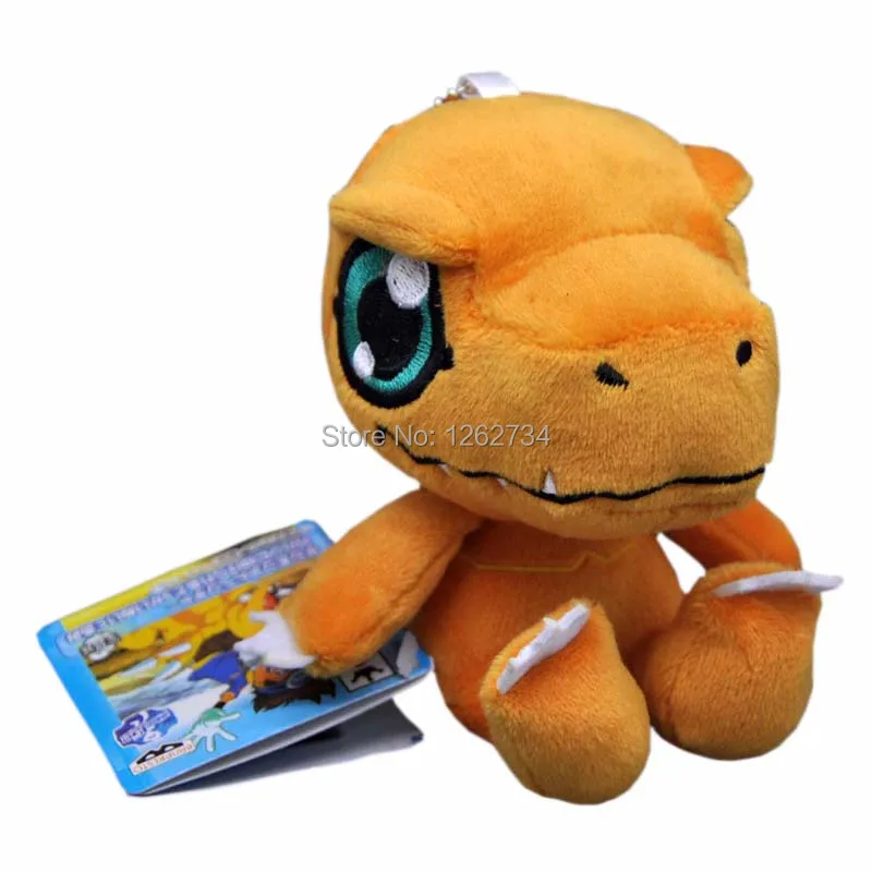 EMS 100/лот Digimon Agumon gabumon Gomamon Biyomon Palmon Patamon Tailmon 9-14 см плюшевый брелок-подвеска фигурка игрушка