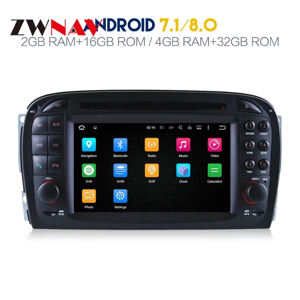 Perfect Octacore Android 8.0 4+32GB Car DVD Player Head Unit GPS Navigation For Mercedes Benz SL R230 SL500 2001-2007 4 Perfect Octacore Android 8.0 4+32GB Car DVD Player Head Unit GPS Navigation For Mercedes Benz SL R230 SL500 2001-2007 4