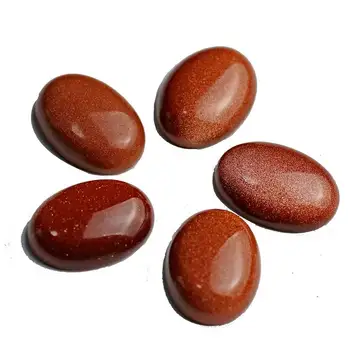 

Aventurine Quartz Beads DIY Oval Dome Beads Jewelry Making Chakra Natural Stone Beads Jewelry Findings 50pcs/lot